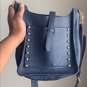 Rebecca Minkoff Blue Leather Feed Bag